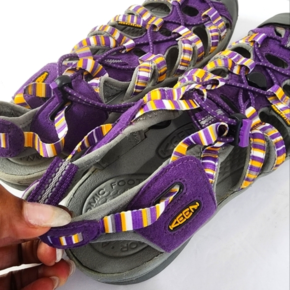 Keen Women's Purple & Orange Waterproof Strap Beach Sandals Antiodor, sz 8.5 - Picture 7 of 12